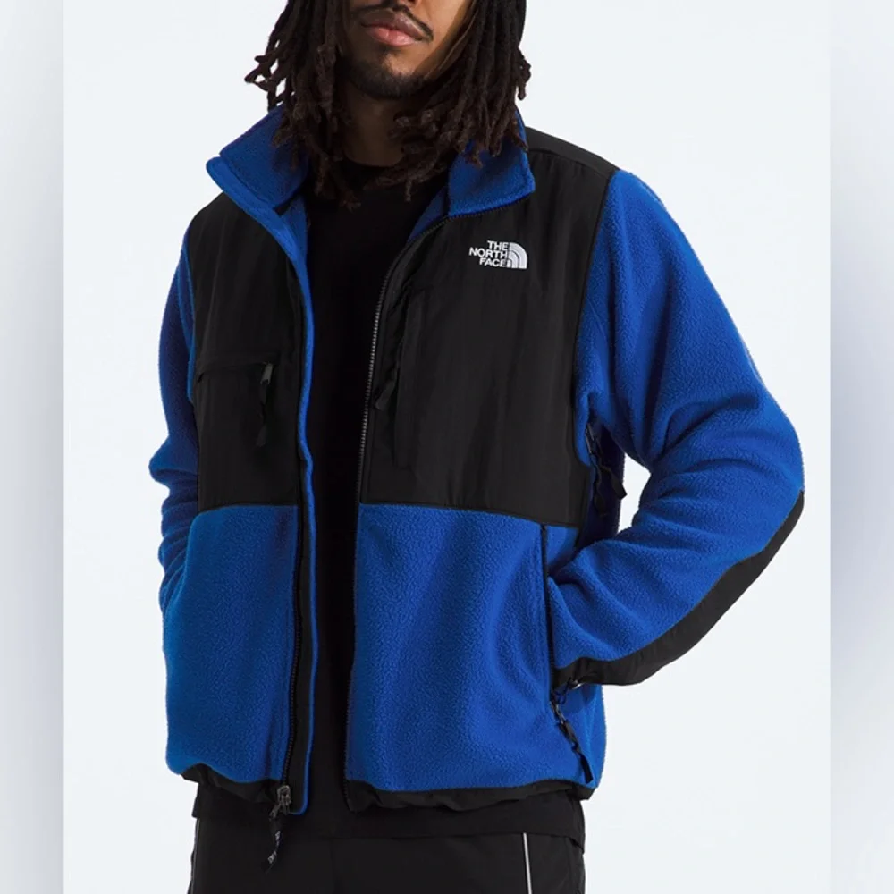 The North Face Denali Performance Jacket in Blue and Black Size Youth M Like New